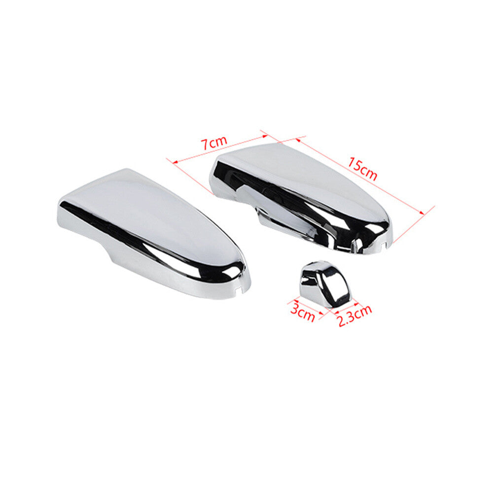 3Pcs Chrome ABS Tailgate Rear Window Glass Hinge Trim for Jeep Liberty 1999-2006