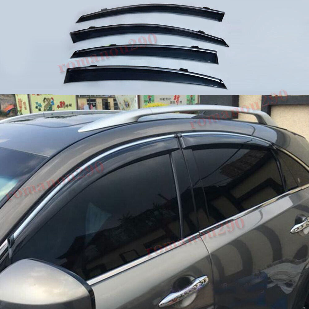 for Infiniti FX35 2009-17 Smoke Side Window Visors Sun Rain Guard Vent Deflector