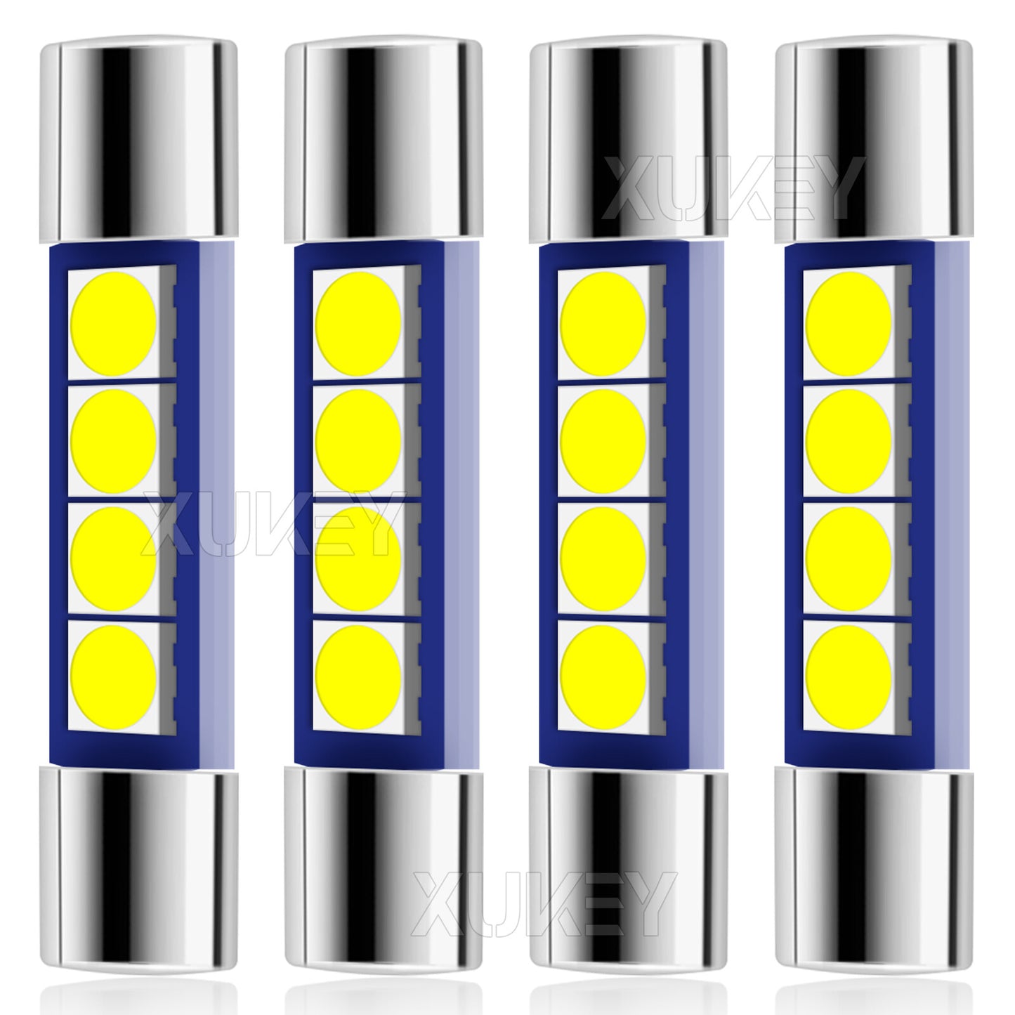 4x 12V 28mm/29mm LED Festoon Fuse Interior Car Light Bulb Dome Vanity Visor Lamp