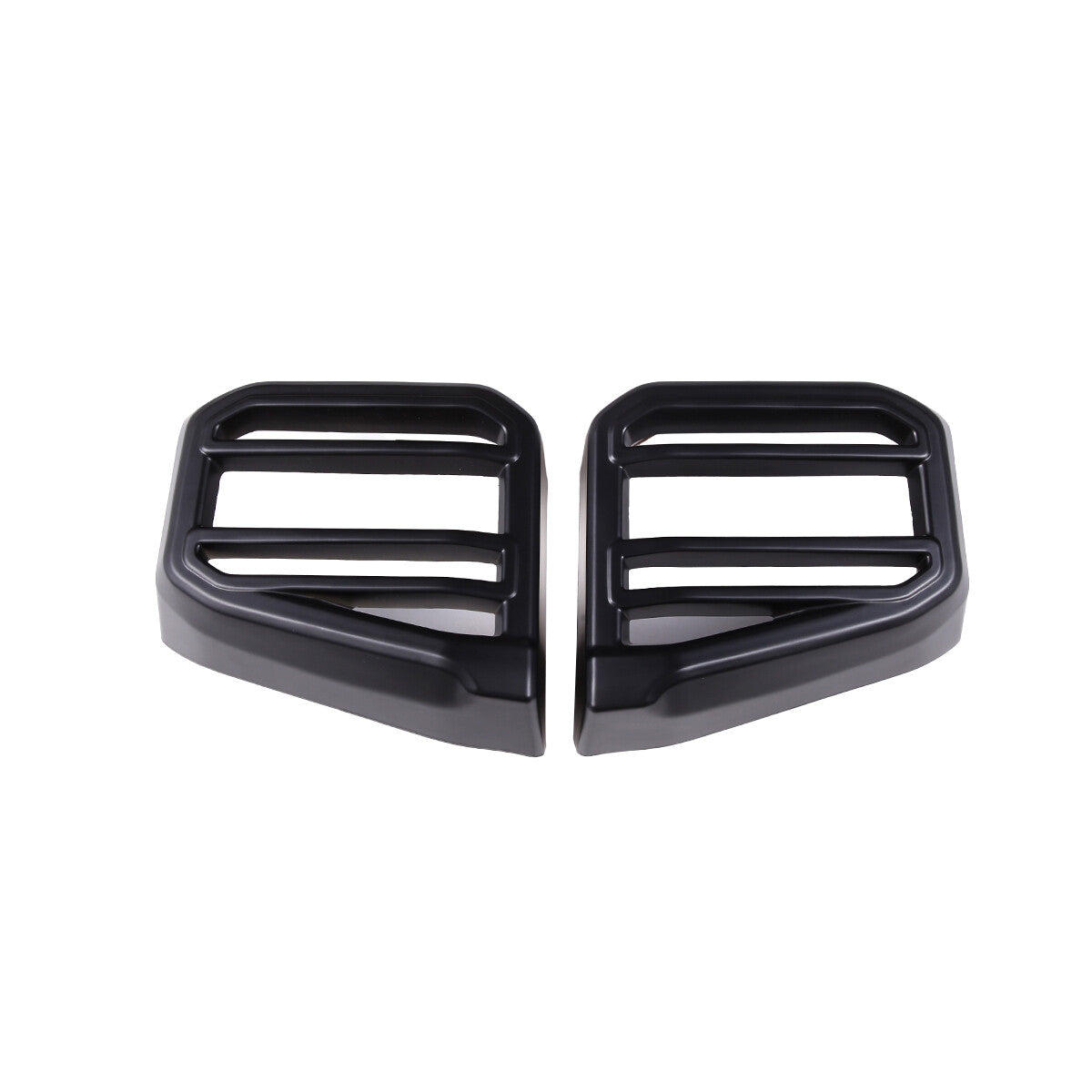 Matte black ABS window lift button cover decorative frame for Corvette C7 2014-2019