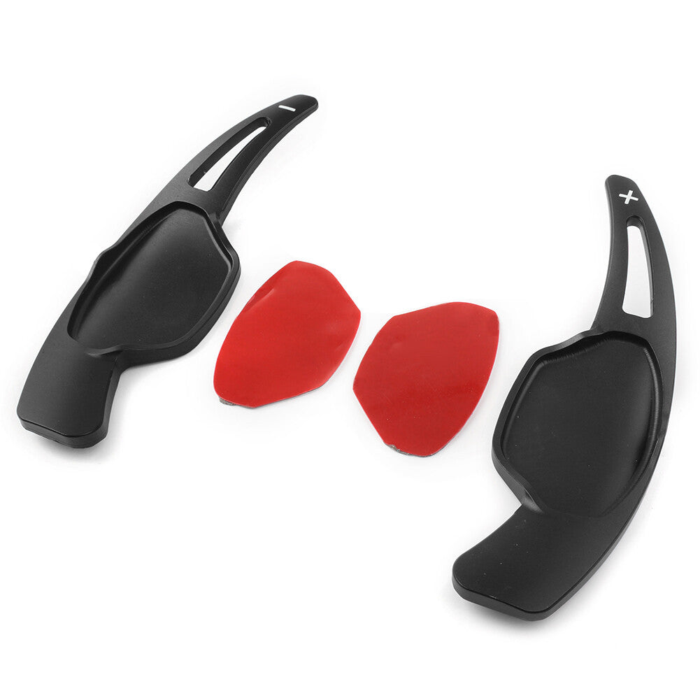 Pair Steering Wheel Shift Paddle Extension Shifter for Cadillac XTS 13-18 Black