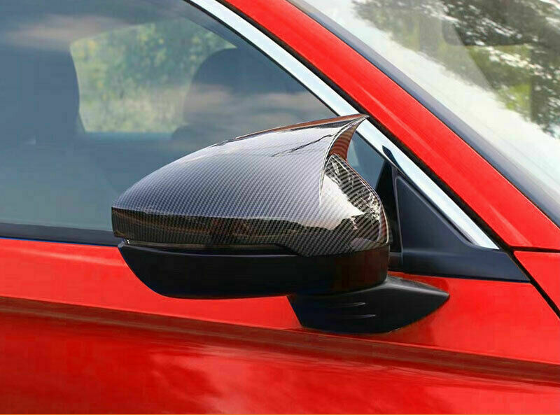 for Honda for Civic 11th 2022-2023 Carbon Style Outer Ox Horn RearView Mirror Covers