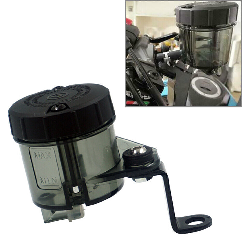 Universal Motor Front Brake Clutch Tank Cylinder Fluid Oil Reservoir Cup Black