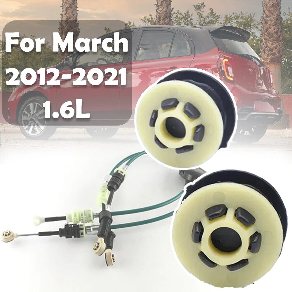 2PCS for Nissan March 2012-2021 MT Shifter Cable End Linkage Bushing Repair Kit