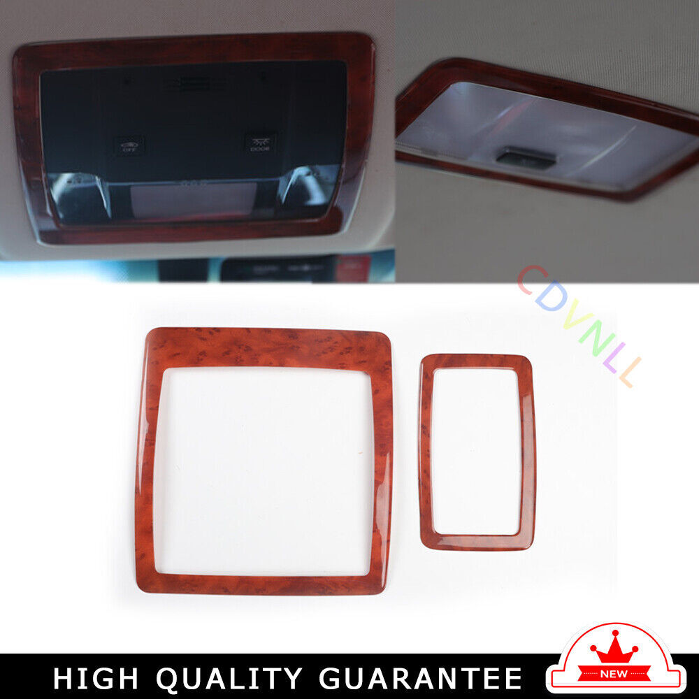 Front Reading Lamp Frame Cover Trim Interior Fit for Lexus NX 2015-20 Brown Wood