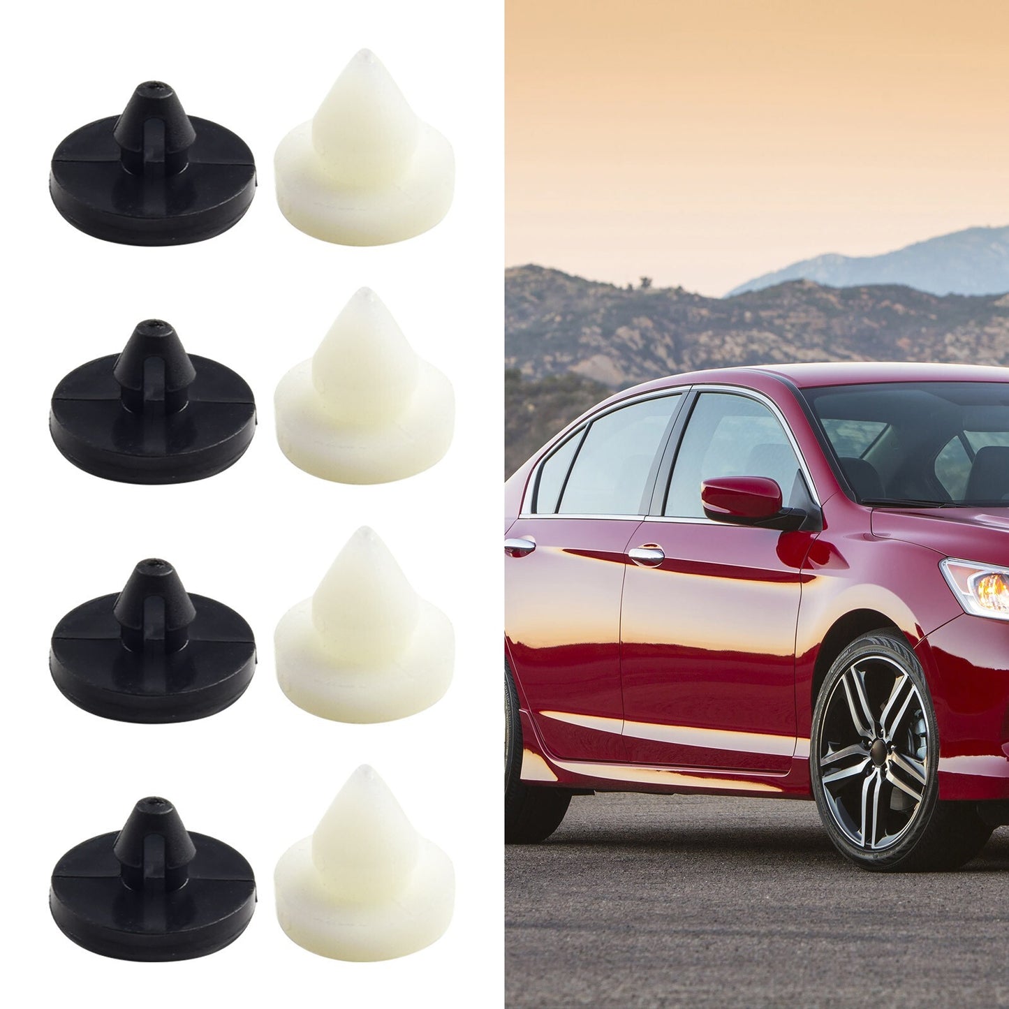 8Pcs Car Brake Clutch Pedal Stopper Pad Bushing for for Civic For Accord