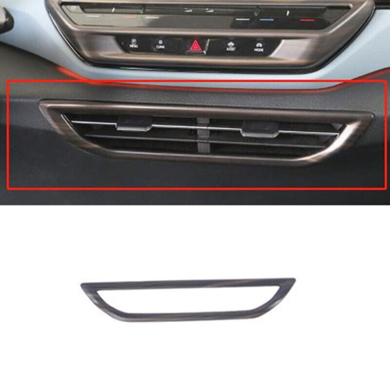 Wood Grain Center Air Outlet Vent Cover Trim decor for Volkswagen ID.4 2021-2023