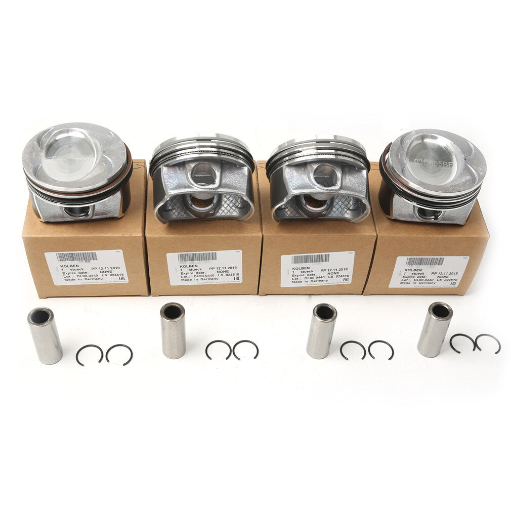 4x 76,51mm Pistons Rings Set for VW for Golf for Passat CC for Tiguan 1.4 TSI EA111 CAVD