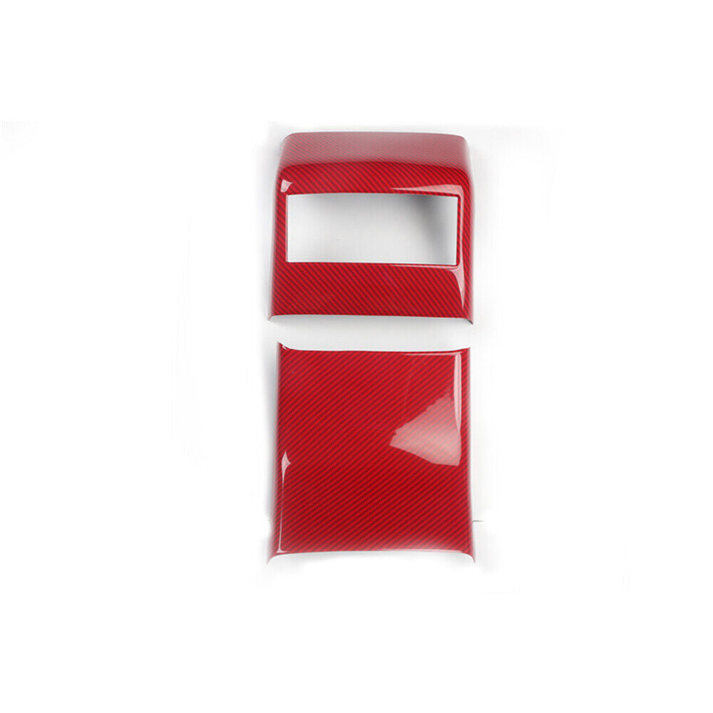 Rear Air Outlet Vent Frame Trim Inner Fit for Lexus NX 2015-20 Red Carbon Fiber
