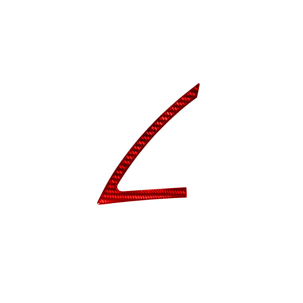 2PCS Red Carbon Fiber Door Speaker Sticker Trim for Hyundai Azera 2006-2011