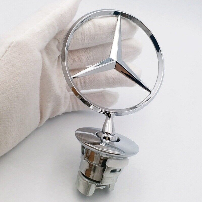 Front grille decorative upright star badge for Mercedes-Benz CES silver badge