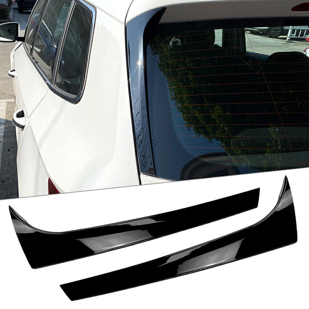 for Skoda Karoq Glossy Black Rear Window Spoiler Side Wing Trim Cover 2x