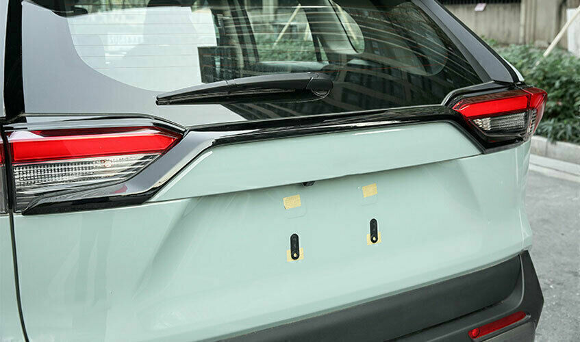 for Toyota RAV4 19-2023 Bright Black Rear Tailgate Trunk Lid Moulding Cover Trim