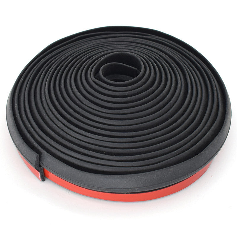 4 Meters Z type Adhesive Sticker Car Door Rubber Seal Sound Insulation Pad Black
