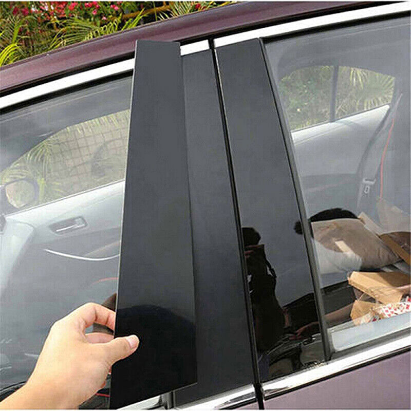 for Lexus ES350 ES240 07-2012 Piano Black Pillar Posts Door Window Molding Strip