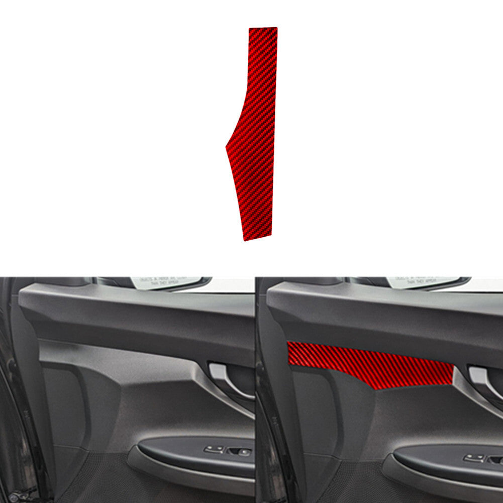 Red Carbon Fiber for Co -pilot Door Panel Trim Cover for Hyundai for Veloster JS 2019-22
