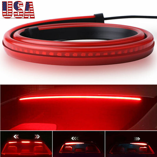 35 Car High Mount Third High Brake LED Light Strip Turn Signal Rear Tail Lamp