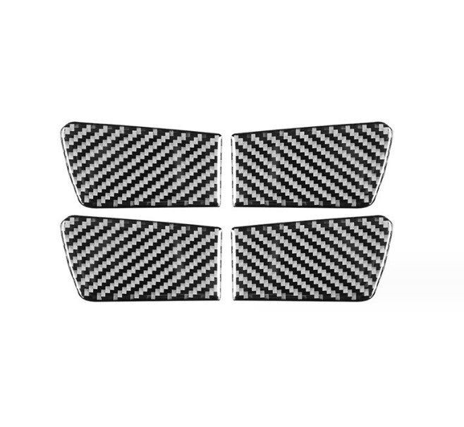4x Carbon fiber style Cover Trim Interior Door Bowl for Hyundai Sonata 2011-2014