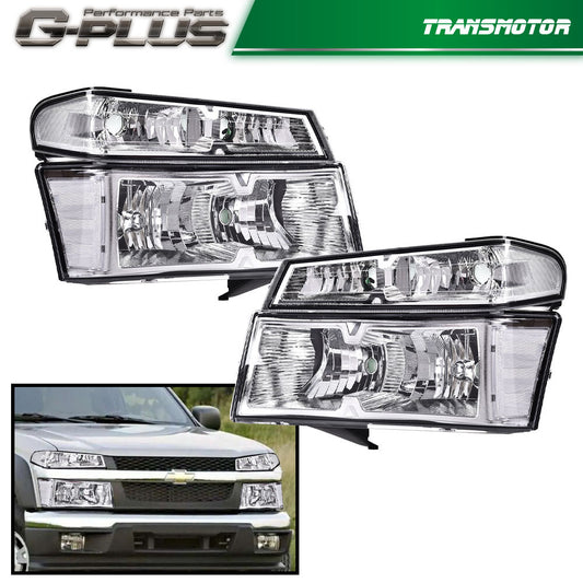 Suitable for 04-12 for Chevrolet Colorado/ for GMC for Canyon Bumper headlights with transparent cornering GP