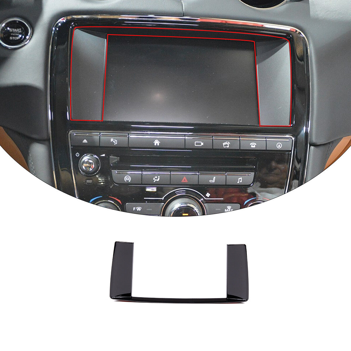 Carbon fiber front bumper trim cover for Mercedes-Benz G-Class G500 G550 2019-2020 (USA)