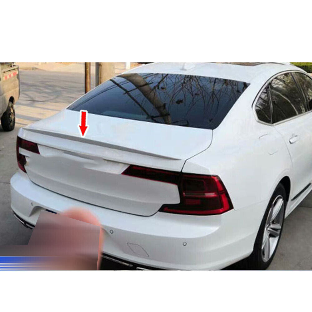 for Volvo S90 s90l S90L 2016-20 Painted Color Sport Rear Trunk Spoiler Wing Trim