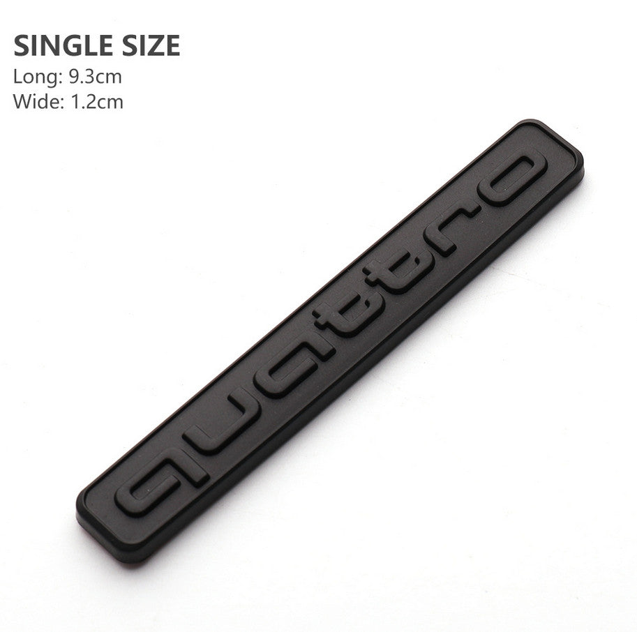 Carbon-plated side fender and window badge stickers for Volvo AWD cars.