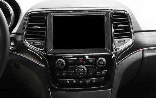 for Jeep Grand Cherokee 2014-21 Carbon Fiber ABS Central Navigation Frame Set 2x