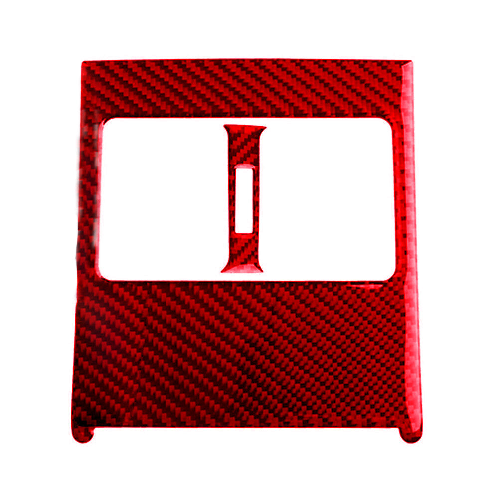 Red Carbon Fiber Vent Outlet Rear Trim for Mercedes-Benz W204 2007-13