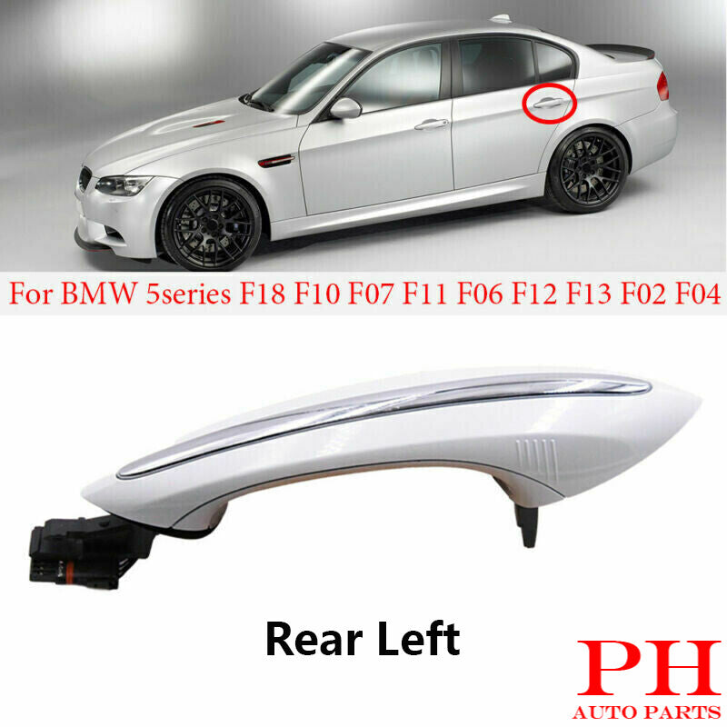 Mineral White Rear Left Outside Exterior Door Handle for BMW F07 F10 F11 F12 F13