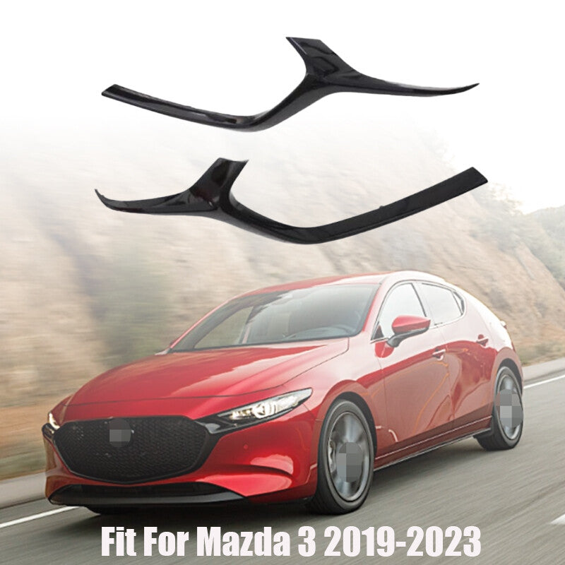 Driver  Passenger Side Fit for Mazda 3 2019-2023 Set of 2 Pair Grille Trims Grill