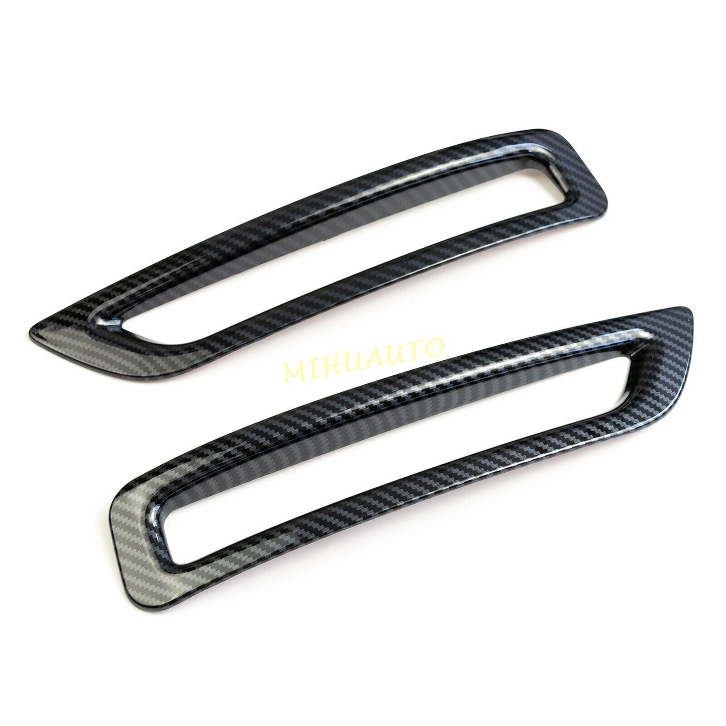 for Nissan Sentra 2020-2023 Carbon Fiber Rear Bumper Fog Light Lamp Frame Trims