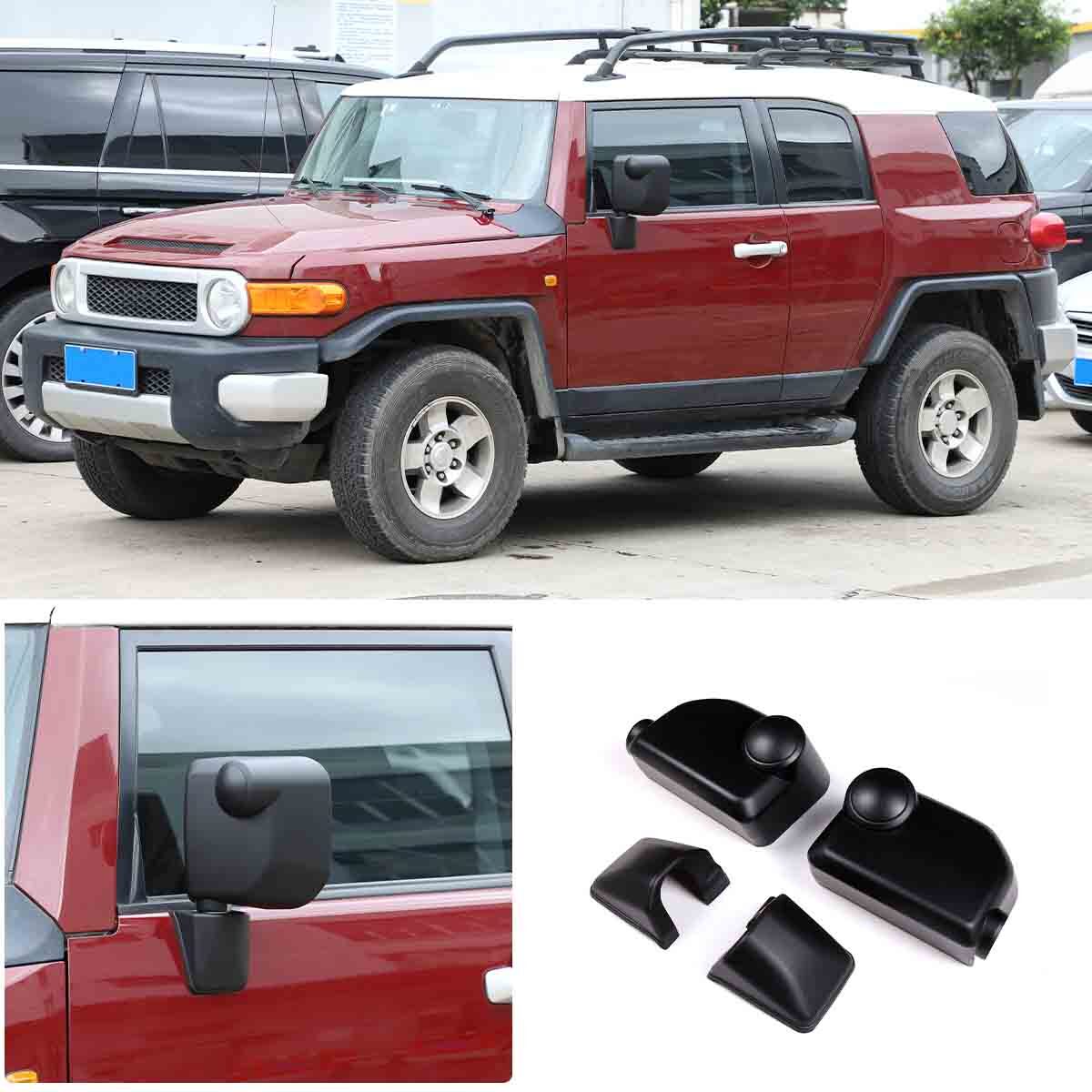 Black aluminum alloy center phone holder for Toyota FJ Curiser 2007 - 2021