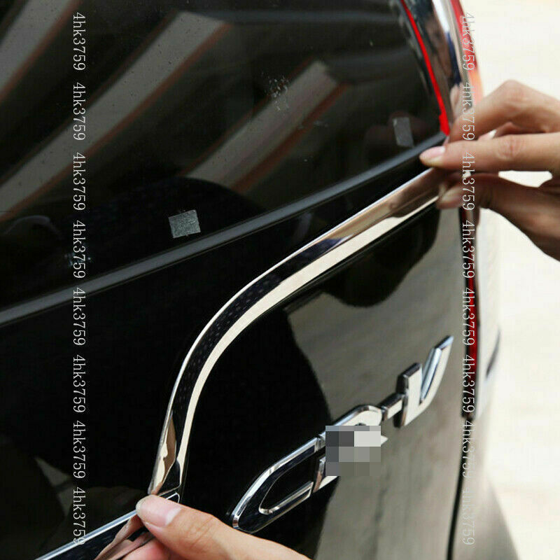 2P for Honda CR-V CRV 2012-2014 Chrome Rear Trunk Molding Cover Decor Strip Trim