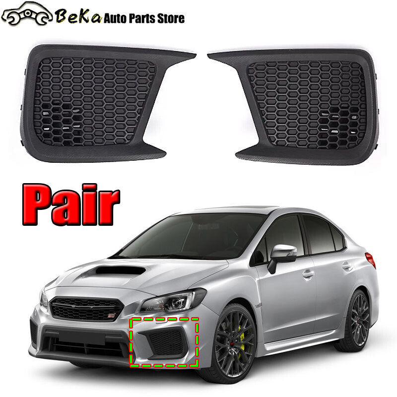 2-Piece Front Fog Light Grille Cover Trim Frame for Subaru WRX STI 2018 - 2021 LHRH