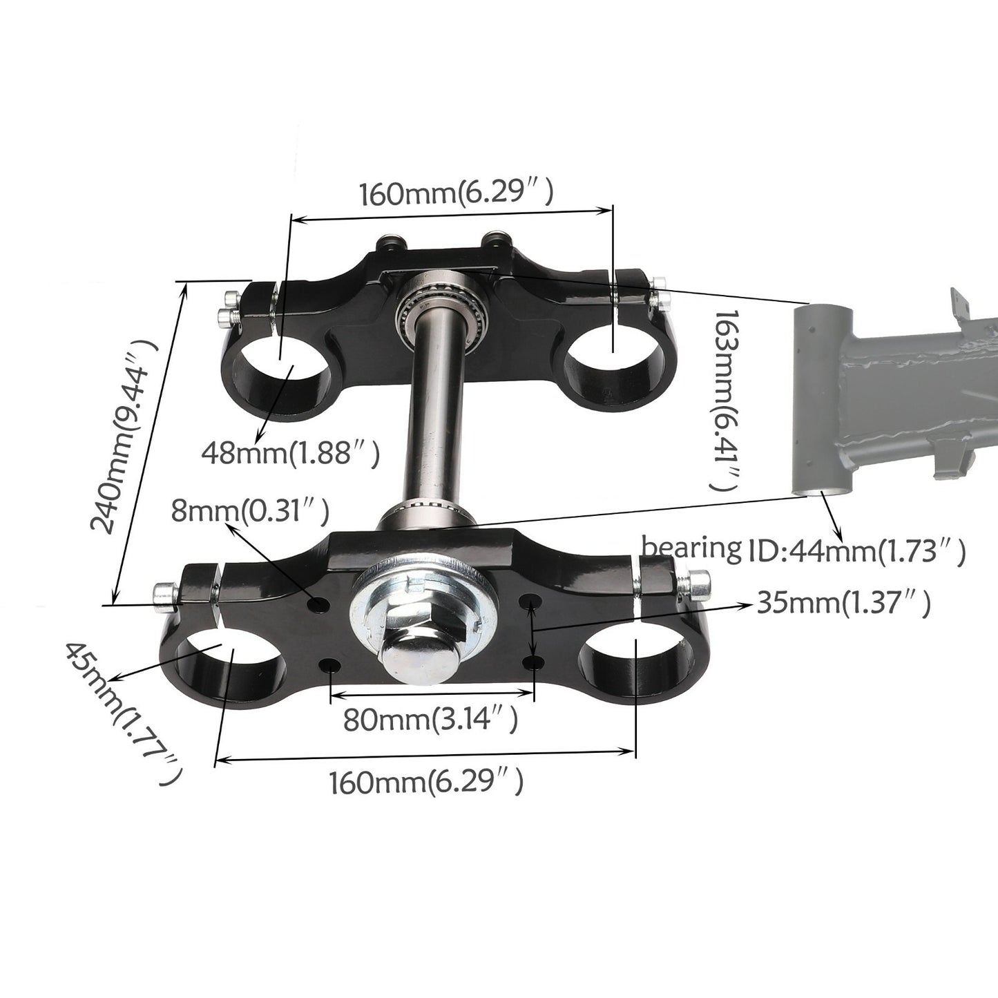 14-inch and 12-inch wheels, 80/100-12 tires + swingarm + fork. for Mini off-road bike SSR 125 KX65.