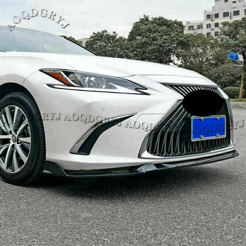 3P for Lexus ES350/300h 2019-2022 Carbon Fiber Front Bumper Lip Guard Cover Trim