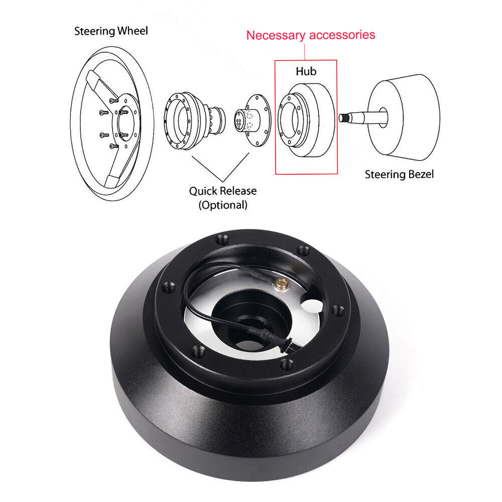 E30H Steering Wheel Short Hub Adapter for BMW M3 M5 318I 325 528 6Series 7Series