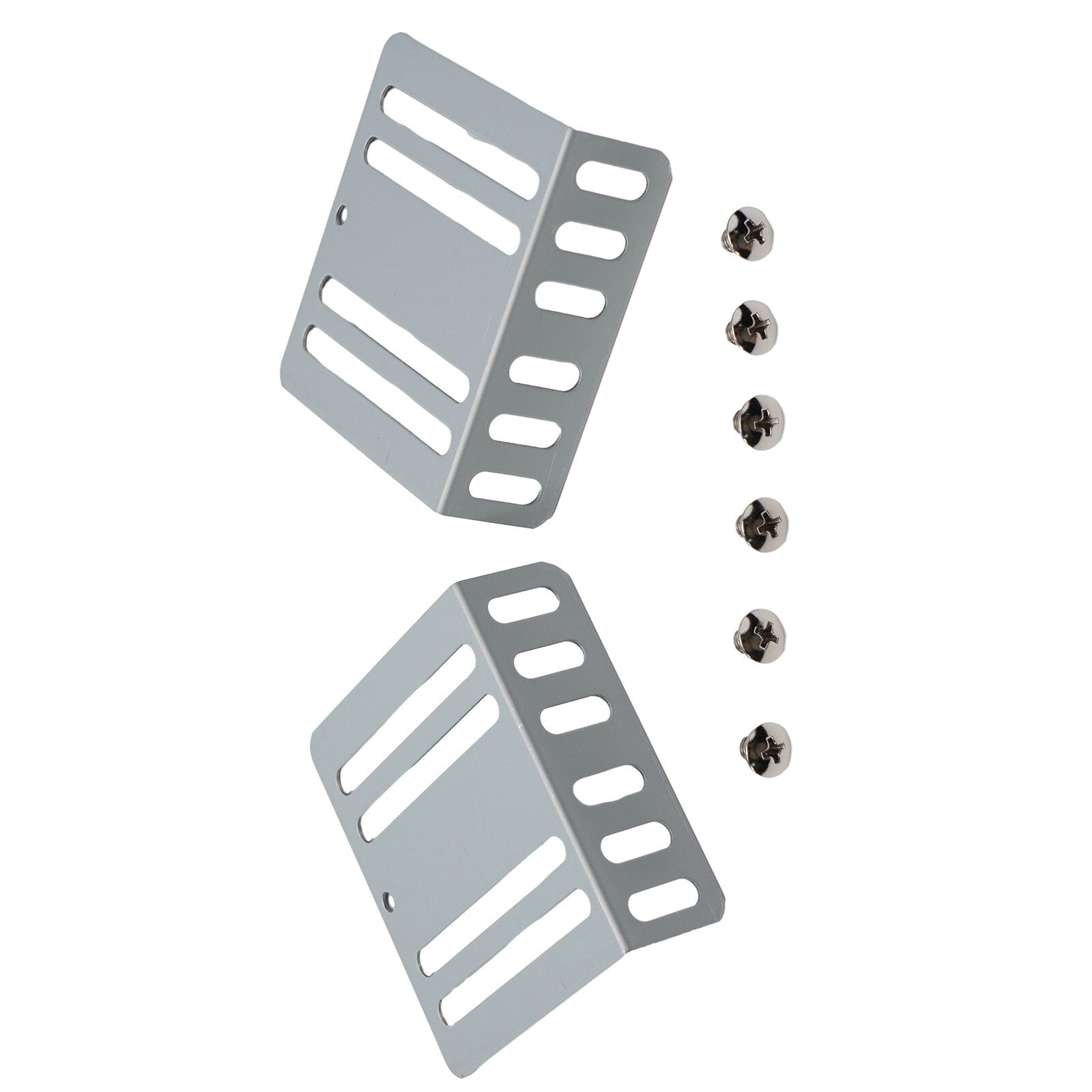 Mounting kit for car radio 2-mount bracket 70x75x24mm 8-screw bracket support