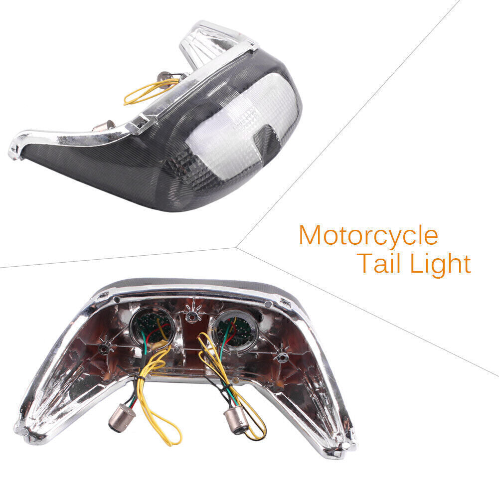 Smoke LED Tail Light w/Brake Turn Signals Fit for YAMAHA YZF R6 1998 1999 2000