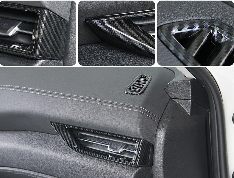 4-piece carbon fiber exterior dashboard vent cover trim for Nissan Sentra 2020-2021