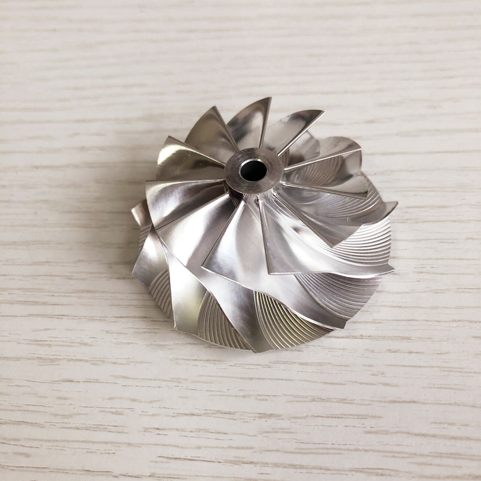 GTA15-25 436132 43.41/56.02mm 11+0 Blade Performance Steel Billet Compressor Wheel