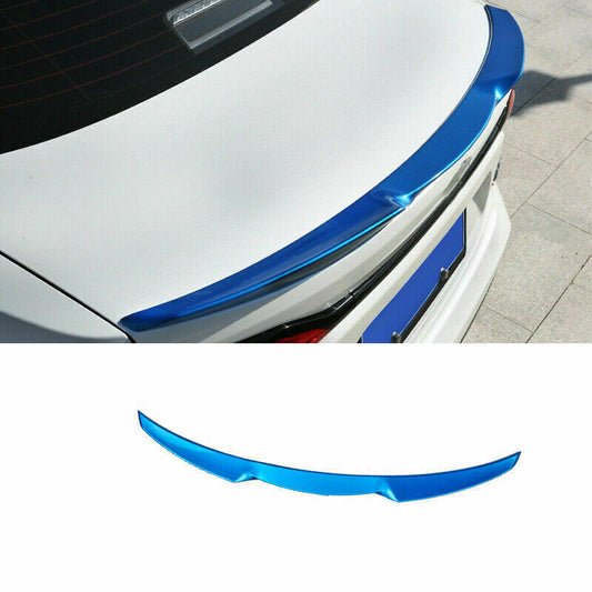 for Toyota for Corolla Sedan 2019-22 Blue Blade Rear Spoiler Tail Trunk Lip Wing Bar