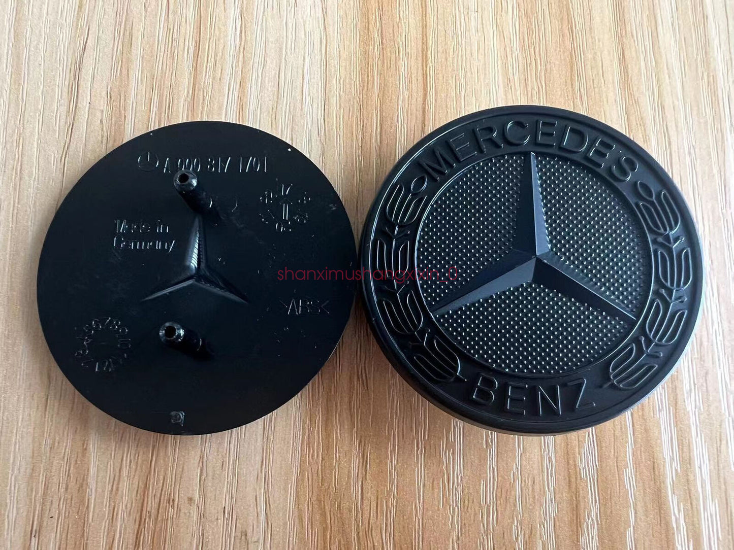 Matte black for Mercedes-Benz CLK CLS ML GL front cap badge embroidery A0008171701