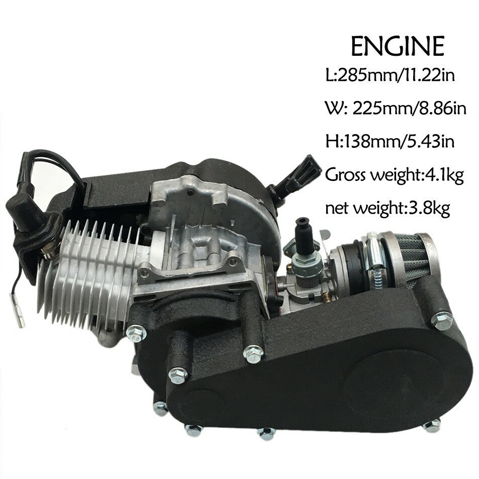 2 Stroke 49cc Engine Motor Kit Sprocket for Mini ATV Pocket Bike Scooter Bicycle