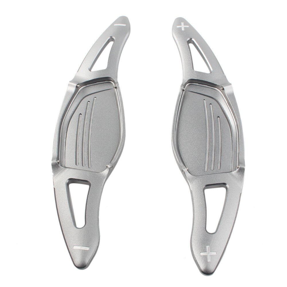 Car Steering Wheel Paddle Shifter Cover Trim Fit for Audi R8 RS3 RS4 RS5 TT RS Grey