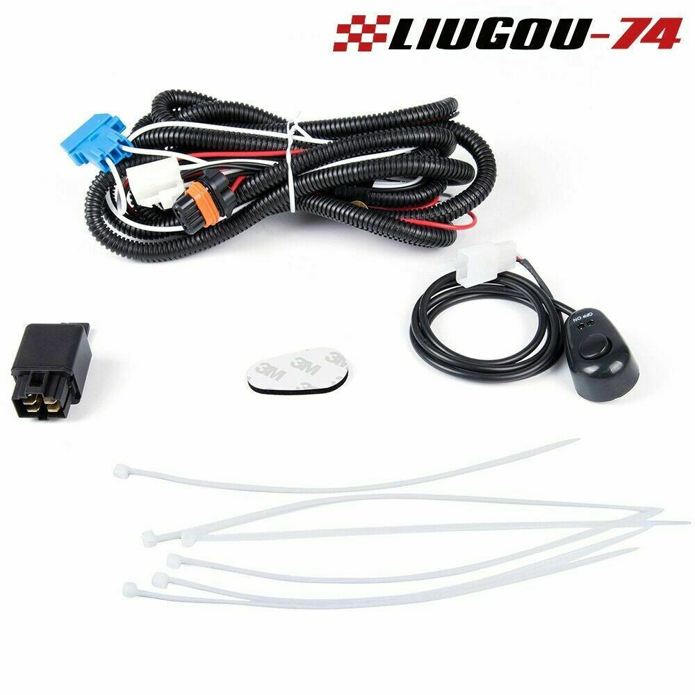 Suitable for 03-06 for GMC for Sierra 1500 2500 3500 clear lens fog light + wiring + switch (USA)