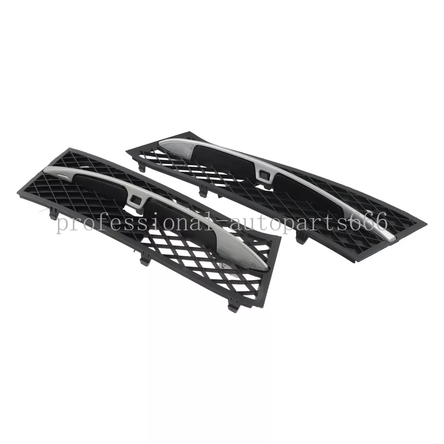 One pair of front fog light grille crash protection covers suitable for BMW F10, F11, 528i, and 535i (11-2013-)