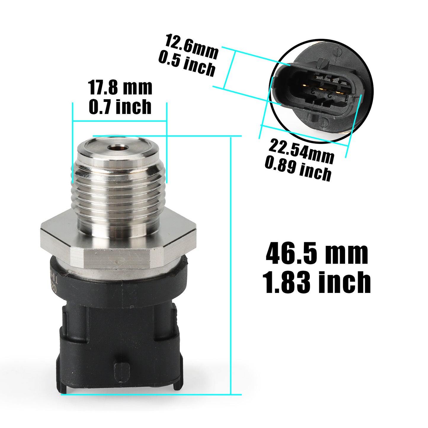 Fuel rail high pressure sensor 0281002907 is suitable for Chevrolet for VW Volksbus for MERCEDES .