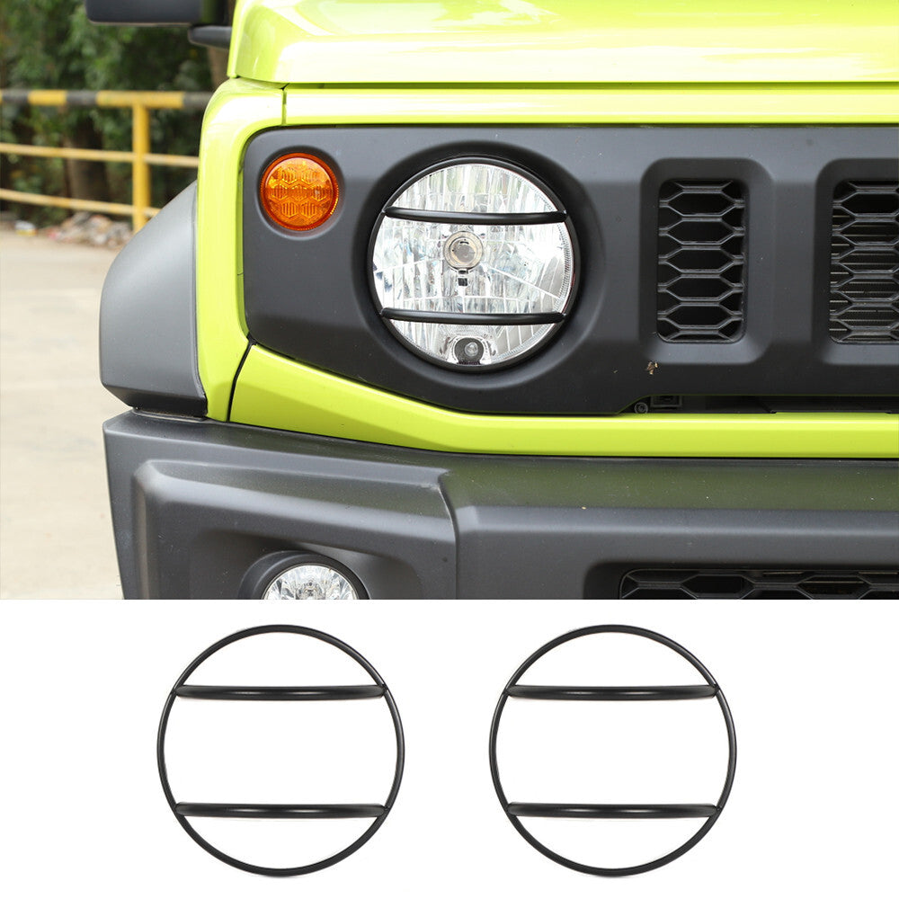 Iron Black Front Headlight Lamp Guard Cover for Suzuki for Jimny 2019-23 Accessories