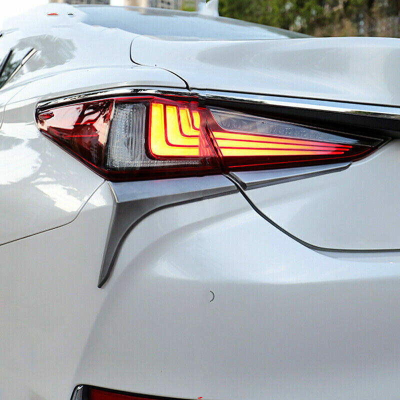 for Lexus ES350 300h 2019-2022 Silver Grey ABS Rear Tail Light Lamp Trim Strip4